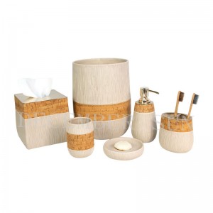 Set accessori bagno in ceramica opaca