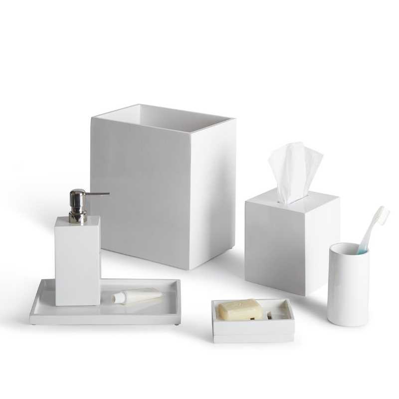 Set di accessori bagno in resina design semplice